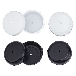 (52) Непрозрачная лаванда 50 шт. 2 цвета пластиковые защитные накладки на ножки стульев, накладки на мебель, круглые, разноцветные, 37.5x11.5 мм, 25 шт / цвет