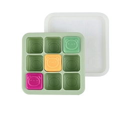 Темный Морско-зеленый Силиконовые формы, формы помады, формы для литья смолы, для шоколада, конфеты, изготовление изделий из уф-смолы и эпоксидной смолы, квадратный, темно-зеленый, 120x120x30 мм