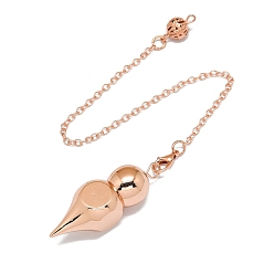 Розовое Золото Латунный маятник с большой подвеской, тыквенное очарование, без кадмия и без свинца, розовое золото , 230 мм