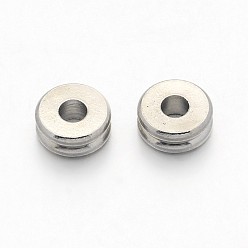 Платина Spacer бисер латунные, плоско-круглые, платина, 6x2.5 мм, отверстие : 2 мм