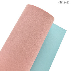 Аквамарин Двухцветная искусственная кожа pu ткань, для поделок ремесел, прямоугольные, аквамарин, 1350x300x1.7 мм