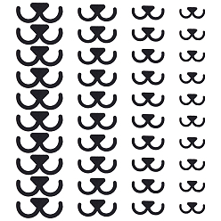 Черный 2 фетровые сумки для куклы-ремесла, для поделок куклы игрушки кукольные плюшевые животные изготовление, чёрные, 11~19x24~44x1 мм, 40 шт / пакет