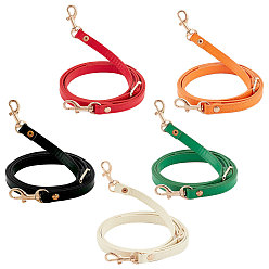 (52) Непрозрачная лаванда 5 шт 5 цвета регулируемые ручки для сумок из искусственной кожи, с поворотными рым-болтами из цинкового сплава с карабинами, для аксессуаров для замены сумок, разноцветные, 110~125x1.2 см, 1 шт / стиль