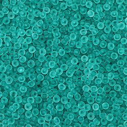 Бирюза Матовые цветные стеклянные бусины, рондель, бирюзовые, 2 мм, отверстие : 1 мм, о 660 шт / комплект