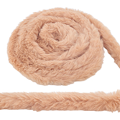Персиковый Слойка 1аксессуары для костюмов из искусственной шерсти, искусственный мех кролика, розовые, 45~50x5 мм, 5 м / шт