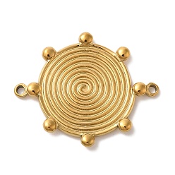 Настоящее золото 18K Ионное покрытие (ip) 304 подвески из нержавеющей стали, солнце, реальный 18 k позолоченный, 27.5x23x2 мм, отверстие : 1.3 мм