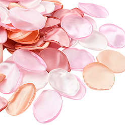 Светло-Коралловый Искусственные лепестки роз из полиэстера, для свадебной вечеринки сувениры для украшения дома, свет коралловый, 32~37x0.5 мм