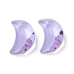 Лиловый Стеклянные подвески, лунное очарование, граненые, сирень, 20x13.5x7.5 мм, отверстие : 1.6 мм