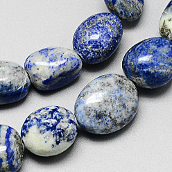 Lapislazuli Natürlicher Lapislazuli Perlenstränge, getrommelt Stein, Nuggets, 10~20x9~15x8~13 mm, Bohrung: 1~2 mm, ca. 29 Stk. / Strang, 15.7 Zoll