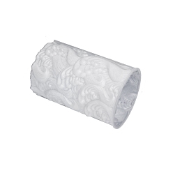 Белый Силиконовые формы для свечей своими руками, для изготовления ароматических свечей, колонна с волновым рисунком, белые, 7.2x10.8 см