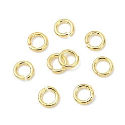 Real 18K Gold Plated SHEGRACE 30G Brass Open Jump Rings, Saw Cut Round, Cadmium Free & Nickel Free & Lead Free, Real 18K Gold Plated, 18 Gauge, 4x1mm, Inner Diameter: 2mm, about 810pcs/bag