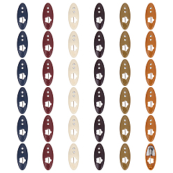 Цветок 36 шт. овальная пластиковая накладка на шарф с булавкой, безопасная фиксация детской ткани подгузник булавка, цветок, 38x15 мм