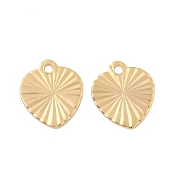 Сердце Латунь прелести, без никеля , реальный 18 k позолоченный, , сердце, 10x9x0.5 мм, отверстие : 1 мм
