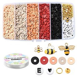 Кокосово-Коричневый Наборы украшений своими руками из полимерной глины бусины Хейши своими руками, кокосового коричневый