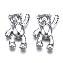 Платина Подвески из сплава , без кадмия, без никеля и без свинца, нести прелести, платина, 26x17x5.5 мм, отверстие : 2x4 мм