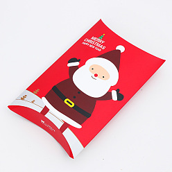Red Merry Christmas Candy Gift Boxes, Packaging Boxes, Gift Bag, Father Christmas/Santa Claus, Red, 29.2x16.2cm