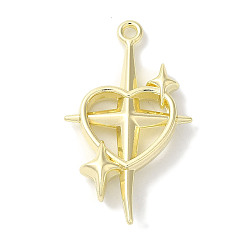 Сердце Стойки подвески обшивки сплава, без кадмия, без никеля и без свинца, золотые, сердце, 30x17x3 мм, отверстие : 1.6 мм