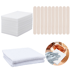 (52) Непрозрачная лаванда Наборы для изготовления ювелирных изделий, включая губчатые шлифовальные губки, палочки для рукоделия из натурального дерева и хлопковая салфетка для чистки, разноцветные, 300x300x2 мм