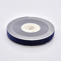 Midnight Blue Polyester Velvet Ribbon for Gift Packing and Festival Decoration, Midnight Blue, 1/2 inch(13mm), about 25yards/roll(22.86m/roll)