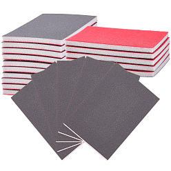 Кокосово-Коричневый 20 шт. 400 абразивная губка абразивные шлифовальные блоки, шлифовальные шлифовальные инструменты, прямоугольные, кокосового коричневый, 9.9~10.1x6.9~7.1x0.55 см