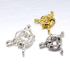 (52) Непрозрачная лаванда Латунная застежка пружинного кольца, разноцветные, 8.5~9x4 мм, отверстие : 2 мм, трубчатые поручни: 8.5x4.5x1.5мм