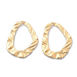 Настоящее золото 18K Вакуумное покрытие pvd 304 подвески из нержавеющей стали, очарование слезы, реальный 18 k позолоченный, 33.5x27x1.5 мм, отверстие : 1 мм