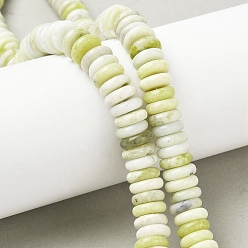 Другие Нефриты Природного нефрита нитей бисера, диск, 10~10.5x3.5~4 мм, отверстие : 1.2 мм, около 100 шт / нитка, 14.96'' (38 см)