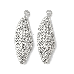 Самородки Латунные подвески, с полой звездой сзади, без кадмия и без свинца, стойки покрытие, долговечный, самородки, 27.5x9x3.5 мм, отверстие : 0.9 мм