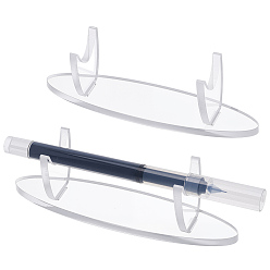 Прозрачный Акриловый держатель для ручки, органайзер для карандашей, прозрачные, 21.6x2.9x3.85 см