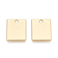 Матовый Золотой Цвет Подвески из сплава , прямоугольные, без кадмия и без свинца, матовый золотой цвет, 19x16x1.5 мм, отверстие : 2.2 мм