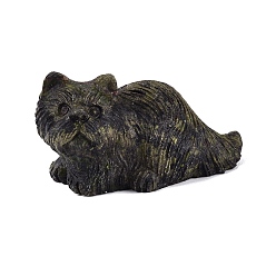 Sang De Dragon Figurine de chat sculptée dans du sang de dragon naturel, décoration pour bureau à domicile, 27~31x51~56x24~31mm