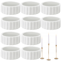 Белый 12шт. силиконовых эластичных колец, кольца-протекторы для свечей, белые, 22x10 мм, внутренний диаметр: 18 мм