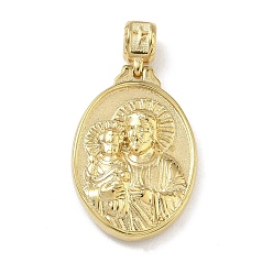 Золотой Религия 304 подвески из нержавеющей стали, овал с девственными прелестями, золотые, 28x19x5.5 мм, отверстие : 3 мм