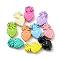 (52) Непрозрачная лаванда Окрашенного распылением сплава бисер, без свинца и без кадмия, святое сердце, разноцветные, 16x10x3.5 мм, отверстие : 1.2 мм