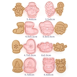 Pink Christmas Plastic Cookie Molds, Cookie Cutter, Pink, 210x165x23mm