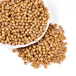 (932FM) Темно-синий аква-матовый с подкладкой Краска для выпечки пикассо стеклянные бусины, круглые, темно-золотистые, 4~4.5 мм, отверстие : 1 мм, Около 4500 шт / фунт