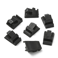 Черный Прямоугольные пластиковые кольцевые дисплеи, чёрные, 2.4x1.65x1.1 см