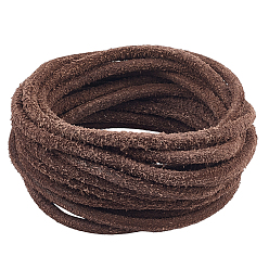 Кокосово-Коричневый 5 шнур из матовой коровьей кожи своими руками, аксессуары для одежды, круглые, кокосового коричневый, 5.5 мм, около 5.47 ярдов (5 м) / комплект