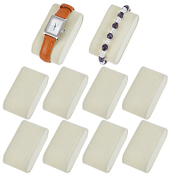 Нектар Пластиковые подушечки для браслетов, покрытые вельветом, овальные, для демонстрации ювелирных браслетов и часов, нектар, 8x4.35x3.15 см