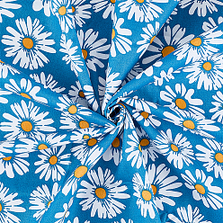 Стально-синий 1м хлопчатобумажная ткань, аксессуары, цветок ромашка, стальной синий, 1600x0.2 мм