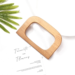 Rectangle Деревянная ручка для аксессуаров для сумок ручной работы, прямоугольные, 120x80 мм