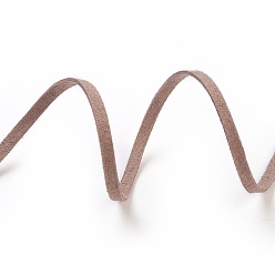 Верблюжий Шнуры из искусственной замши, искусственная замшевая кружева, верблюжие, 5x1.5 мм, около 5.46 ярдов (5 м) / рулон, 25 рулонов / мешок