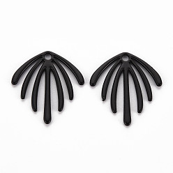 Черный Акриловые подвески краскораспылительные, без кадмия и без свинца, фанатские прелести, чёрные, 22x20x1.5 мм, отверстие : 1.8 мм