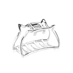 Серебро Заколки для волос в виде когтей из кошачьего сплава, серебряные, 42x25 мм