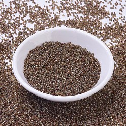 (RR4505) Transparent Light Smoky Topaz Picasso MIYUKI Round Rocailles Beads, Japanese Seed Beads, 11/0, (RR4505) Transparent Light Smoky Topaz Picasso, 11/0, 2x1.3mm, Hole: 0.8mm, about 1100pcs/bottle, 10g/bottle