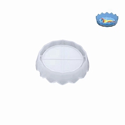 Белый Плоские круглые силиконовые формы своими руками, формы для литья смолы, для уф-смолы, белые, 94x25 мм