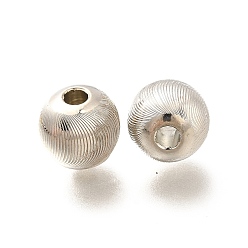 Платина Латунные бусины, долговечный, без кадмия и без свинца, круглые, платина, 9.5x9.2 мм, отверстие : 2 мм