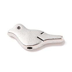 Птица Сплавочные овальные бусины тибетского стиля , без кадмия и без свинца, античное серебро, птица, 6.5x15.5x2.9 мм, отверстие : 1.5 мм, Около 1111 шт / 1000 г