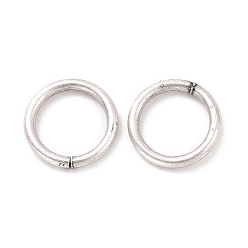 Античное Серебро 925 Соединительные кольца из стерлингового серебра, вырезанные пилой, античное серебро, 7x0.9 мм, 19 датчик, внутренний диаметр: 5.2 мм, Около 70 шт / 10 г