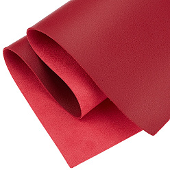 Темно-Красный ПВХ кожаная ткань, поделки товары для рукоделия, прямоугольные, темно-красный, 603x331x1.5 мм